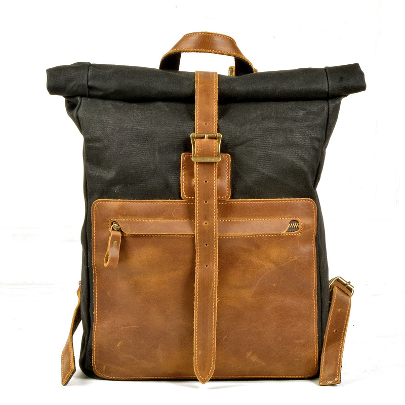 Canvas Backpack Casual - Novo modelo de mochila masculina simples