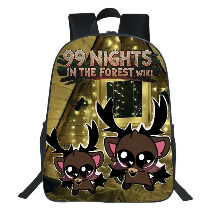 School Backpack Teen - 99 noites na floresta jogo mochila