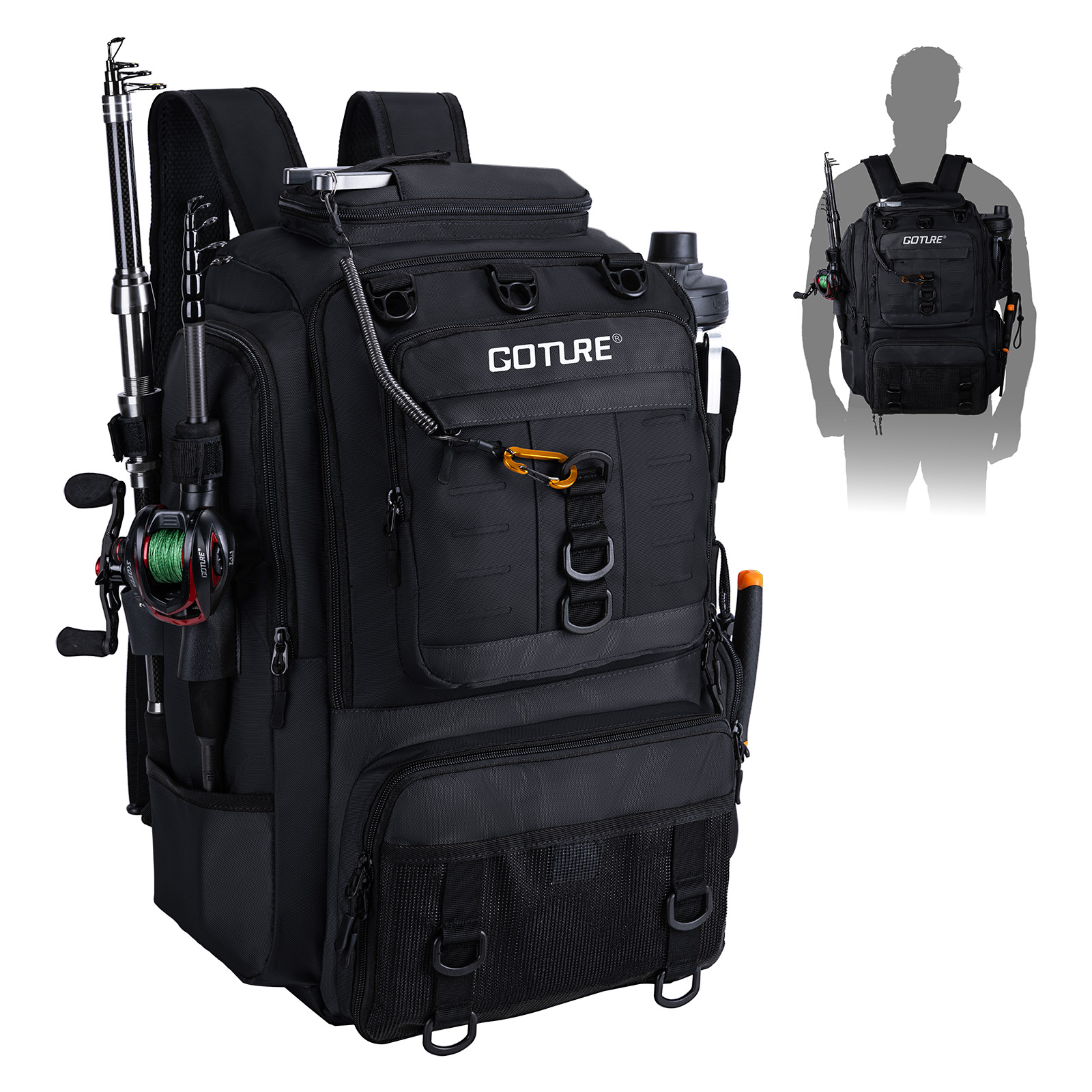 Bolsa de Pesca Goture com Supo - Backpack Insert Organizer avaliação e preço