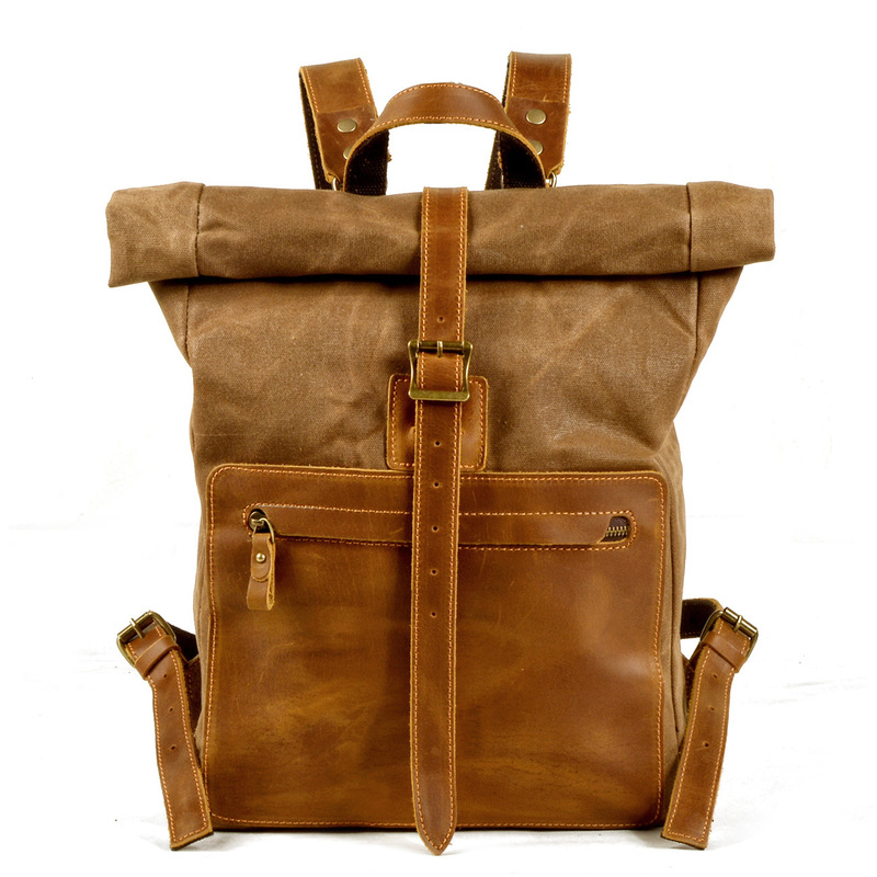 Novo modelo de mochila masculi - Canvas Backpack Casual avaliação e preço
