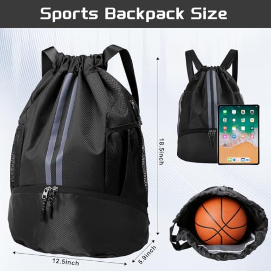Mochila Esportiva com Cordão e - Drawstring Gym Bag avaliação e preço